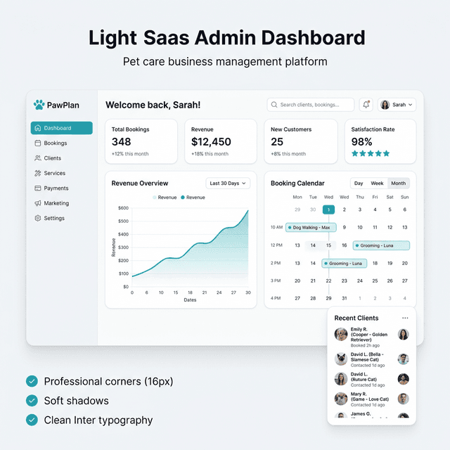 Easy Pet Planner Dashboard